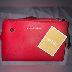 Michael Kors Vibrant Red Crossbody Bag